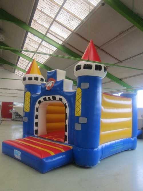 Springkussen Kasteel (blauw)